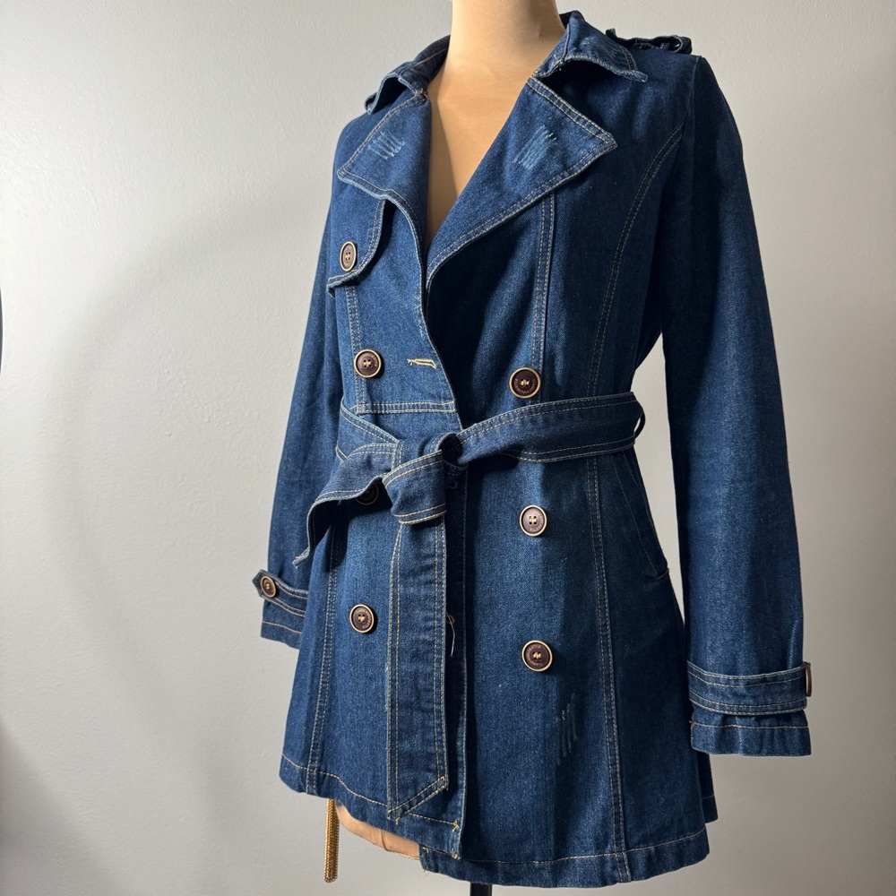 Denim Trench Coat